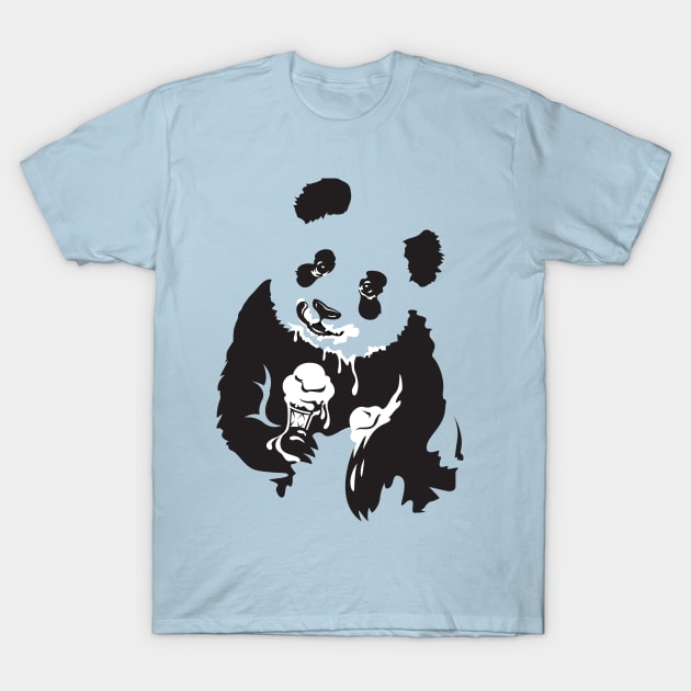 Pandas Like Ice cream too. T-Shirt by LaughingDevil